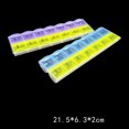 thumbnail image 3 of Zootealy Week Pill Box 7-Day 14 Grid Portable Pill Organizer Early Morning Midnight Large Pill Box Convenient Pill Case 2 Rows Random Color, 3 of 5
