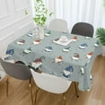 thumbnail image 5 of GZHJMY Christmas Gnome Rectangle Tablecloth, Waterproof Stain Wrinkle Resistant Washable Polyester Table Cover for Picnic Dinner Holiday Kitchen Party Decor, 54 x 72 in Home Decor, 5 of 7