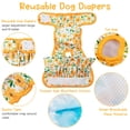 thumbnail image 4 of 3 Pack Dog Diapers Female Reusable Dog Diapers for Female Dogs, Absorbent Washable Dog Diapers Dog Panties for Dogs in Heat or Excitable Urination S, 4 of 7