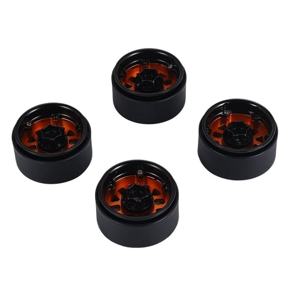 4PCS 1.9 Metal Beadlock Wheel Hub Rim for 1/10 RC Crawler Axial SCX10 90046 AXI03007 TRX4 2Xk3435
