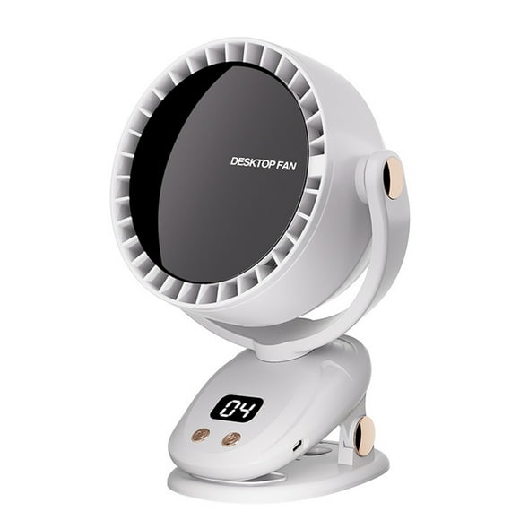 Yuarrent Ventilador USB portátil ABS con viento silencioso y potente para el hogar o la oficina. Mini ventilador alimentado por USB. Electrodomésticos blanco