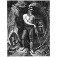 thumbnail image 2 of Coal Miner 19Th Century. Na Coal Miner. Wood Engraving American 19Th Century. Poster Print by, 2 of 2
