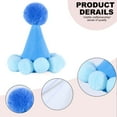 thumbnail image 3 of Chapeau d'Anniversaire pour Animaux de Compagnie, Chapeau de Fête pour Chat et Chien, Ensemble de Coiffeuse Colorée Macaron avec Pompon et Bandeau Réglable, 3 of 5