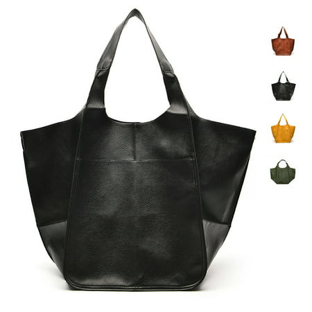 Dicasser Crossbody Oversized Bag Large Capacity Work Tote Bags Commuter Bag for Women/Ladies(Black)