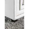 thumbnail image 4 of Furniture of America Malden Contemporary Chenille Nailhead Sofa in Ivory, 4 of 8
