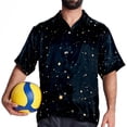 thumbnail image 4 of Constellation Men's Short Sleeve Printed Button Down Beach, Casual, Poplin Shirts for Summer Vacation, 4 of 6