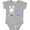 AC-Heather Grey, variant on My 1st Easter with Bunny and Easter Basket Boys Baby Bodysuit