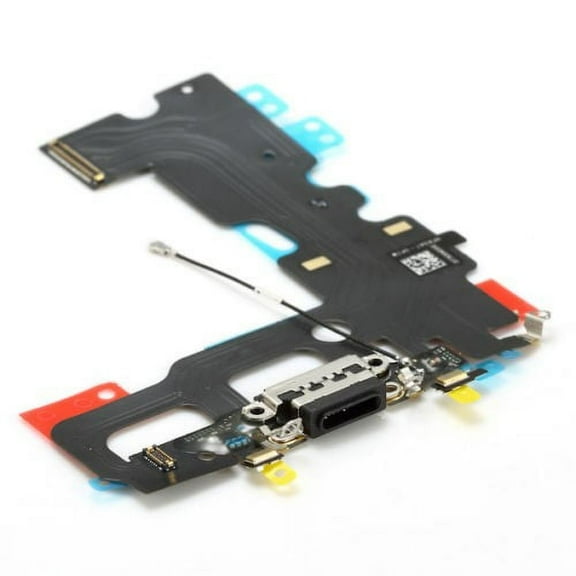 For iPhone 7 Charging Port Flex With Dual Microphone Black