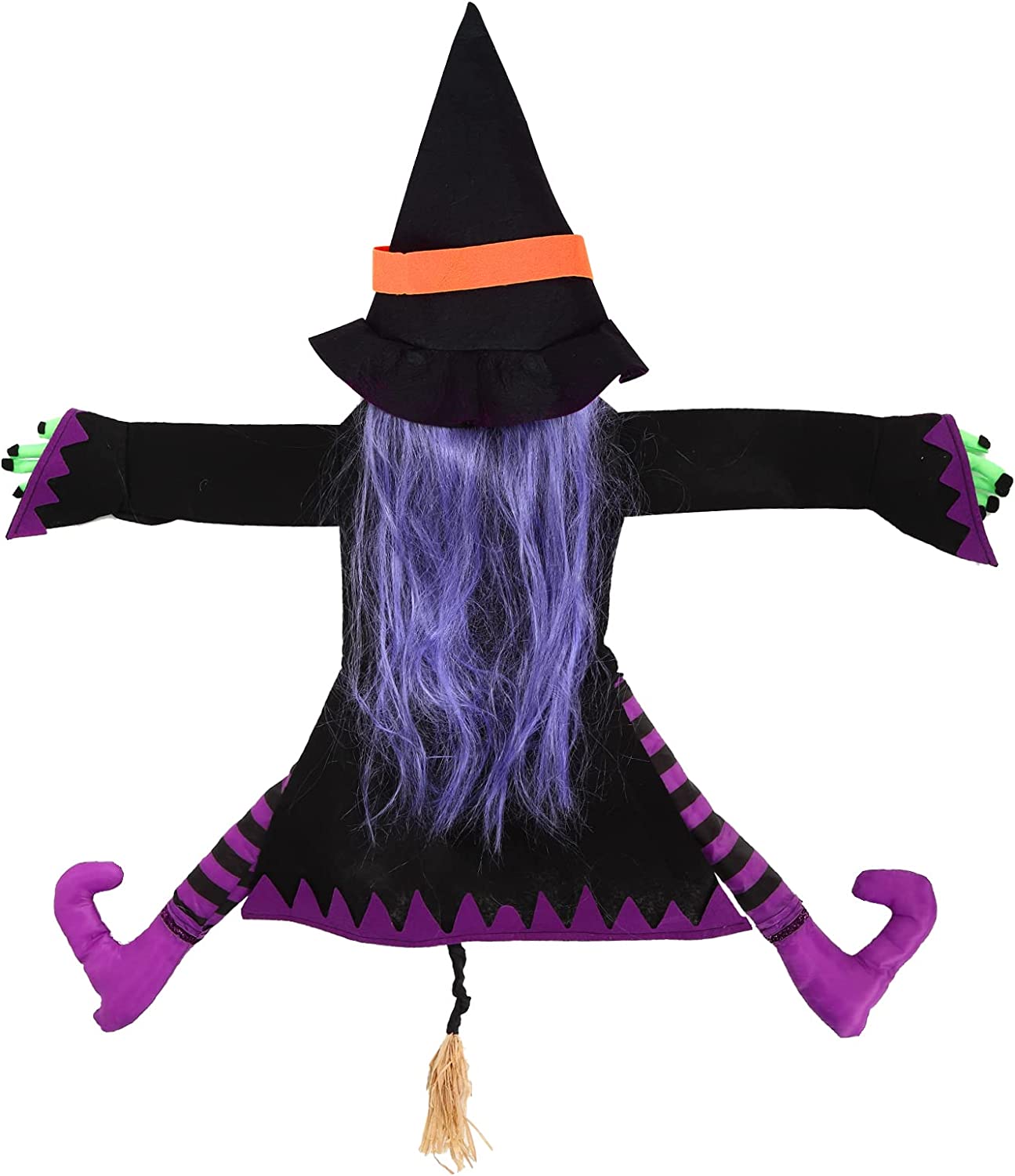 Crashing Witch into Tree Halloween Decoration Flying Witch into Tree