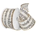 thumbnail image 1 of Morex Ribbon Wired Polyester Christmas/Holiday & Winter Themed Ribbon, 2.5" x 20 Yd, Melody (7715.60/20-815), 1 of 3