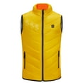 thumbnail image 4 of Shldybc Boys Girls Electric Heating Vest Kids Winter Warm USB Electric Heated Lightweight Rechargeable Heating Waistcoat Down Vest Jacket Coat( Yellow, 10-11 Years ), 4 of 9