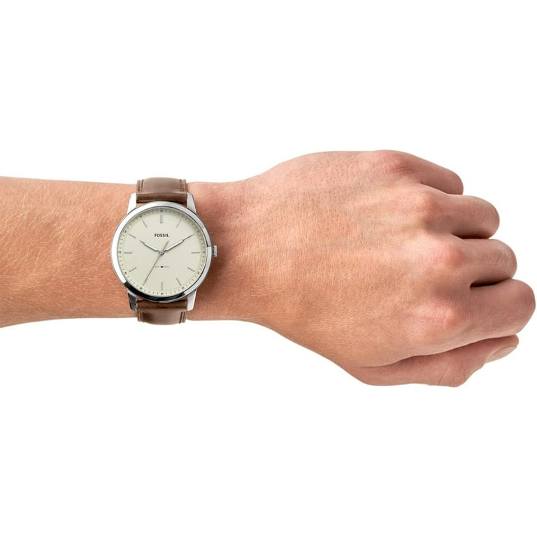 Fossil The Men\'s FS5439 Cream Dial Watch Minimalist