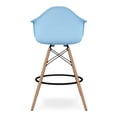 thumbnail image 5 of Aron Living Pyramid 28" Plastic Counter Stools with Arms in Blue (Set of 2), 5 of 6