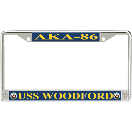 USS Woodford AKA-86 License Plate Frame