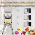 thumbnail image 3 of 1/4'' Replacement Chopper Blade & Pusher - For Vegetable, Fruit & French Fry Cutting Machines, Silver, 3 of 7