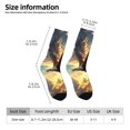 thumbnail image 2 of Logiee Golden Sky Bald Eagle Print Adult Socks for Men & Women,Calf Socks, Ankle Socks,Boots Socks,Breathable Casual Sock,Unisex Crew Socks, 2 of 6