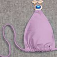 thumbnail image 4 of Neinkie Women Sexy Two Piece Swimsuit Halter Padded Bathing Suits Crystal Rhinestone Side Tie Brazilian Bikni Bottom, 4 of 7