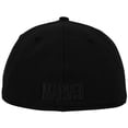 thumbnail image 5 of Deadpool Logo Black on Black New Era 59Fifty Fitted Hat-7 Fitted, 5 of 6
