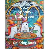 Cozy Spooky Halloween Coloring Book, (Paperback)