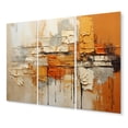 thumbnail image 2 of Designart "Orange Expressions III" Abstract Collages Metal Wall Art Set, 2 of 5