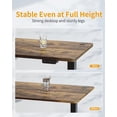 thumbnail image 4 of ZXNYH Electric Standing Desk, 55 x 24 Inches Height Adjustable Table, Ergonomic Home Office Furniture with Splice Board, Light Rusticbrown, 4 of 8
