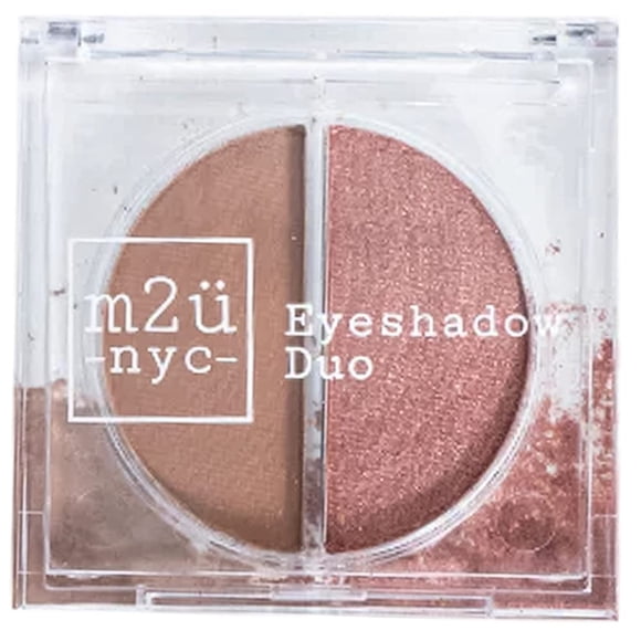 M2U NYC EyeShadow Duo Juego de sombras de ojos, múltiples tonos/colores, paleta de sombras de ojos de maquillaje, 2 colores por juego (Park Slope (Tan | Rose Shimmer))