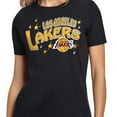 thumbnail image 3 of Women's Starter Black Los Angeles Lakers Fireworks T-Shirt, 3 of 3
