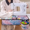 thumbnail image 4 of ZIATUBLE Butterflies Sewing Machine Mat Cherry Blossom Sewing Machine Mat Reduce Vibration Sewing Machine Carrying Pad with Storage Pocket Easy to Carry for Travelling Sewing Classes, 4 of 5