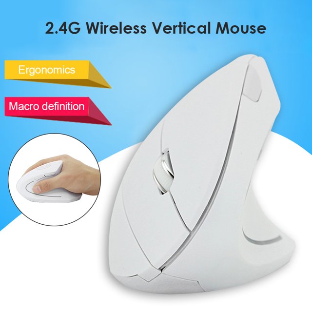 Ratón Vertical Inalámbrico Ndcxsfigh 2.4GHz Receptor USB 6 Botones Ergonómicos para PC