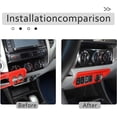thumbnail image 3 of TINKI Car Center Console Cigarette Lighter Frame Interior Car Accessories Fit for Toyota Tacoma 2011 2012 2013 2014 2015, 3 of 8