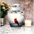 thumbnail image 4 of Cardinal Bird Urn For Human Ashes Adult Man - Cardinal Bird Funeral Urns for Human Ashes Adult Women - Cremation Urns - 6inch, Medium Size with Velvet Bag - 1pcs, Decorative Urn, Ash Container, 4 of 7