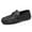 Black, variant on Men's Casual Loafers Slip On Leather Shoes Comfortable Lightweight Driving Shoes Male Moccasins Classic Penny Loafer Flats Boat Shoes Outdoor Walking Shoes