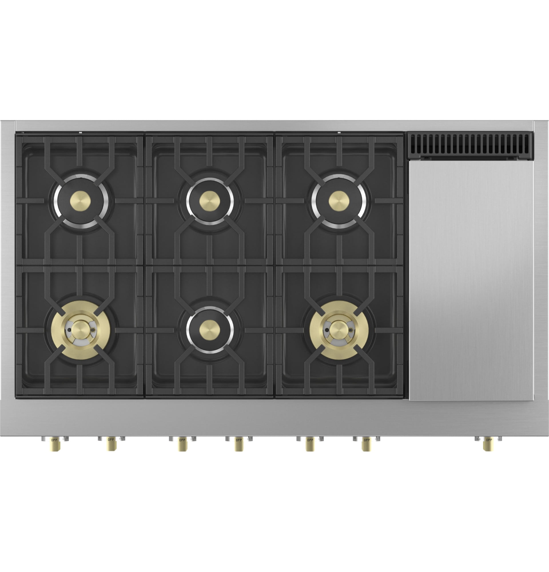 Monogram Zgu486ndt 48" Wide Professional Gas Rangetop - Stainless Steel