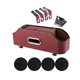 thumbnail image 2 of Organizador de reposacabezas para asiento de SUV de coche, funda de tejido de cuero PU, portavasos duradero para Rojo, 2 of 9