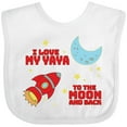 thumbnail image 3 of Inktastic I Love My Yaya to the Moon and Back Boys or Girls Baby Bib, 3 of 4