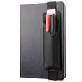 thumbnail image 1 of Portalápices con banda elástica ajustable Portalápices Estuche para bolígrafos para diarios de tapa dura Cuadernos Planificadores Se adapta a cuadernos de 8 a 11 pulgadas de altura Capacidad para 2 o, 1 of 5
