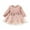 Red, variant on Baby Girl Dresses Summer Casual Sundress Long Ruffled Sleeve Ribbed Bowknot Tulle Princess Outfits Cute Dresses For Girls Red Size 9-12 Months