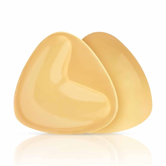 OQRKI Triangular Waterproof Silicone Nipple Covers, Reusable Adhesive Pasties for Bikinis and V-Necklines