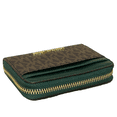 thumbnail image 5 of Michael Kors Jet Set Travel Zip Around Card Case Wallet Brown Mk Racing Green, 5 of 5