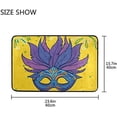 thumbnail image 7 of GZHJMY Mardi Gras Door Mats Non-Slip Washable Indoor Outdoor Entrance Welcome Floor Mat for Kitchen Bathroom Bedroom Home Decor, 23.6"x15.7", 7 of 7