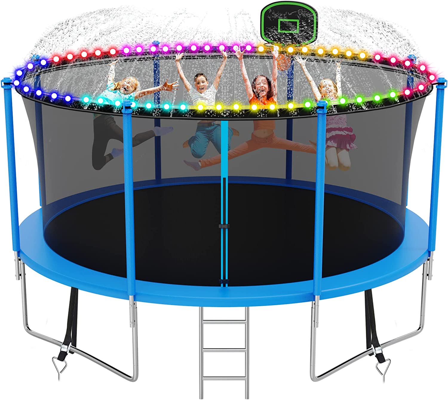 Kacho 14FT 1400LBS Trampoline for Kids Adults Trampoline with Sprinkler