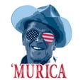 thumbnail image 3 of UGP Campus Apparel Ronald Reagan Murica Basic Cotton T-Shirt - Small - White, 3 of 6