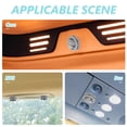 thumbnail image 4 of FUTUREORYY Cache-Ventilation Rond en Plastique Gris 1Ensemble pour Sortie de Climatisation de Voiture Pièces de Rechange Endommagées, 4 of 4