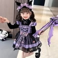 thumbnail image 2 of Kawaii Sanrio Kuromi Spring Autumn Girl Cute Cartoon Lolita Dress Birthday Party Role Play Tutu Pretty Dress Dress Gift Girl, 2 of 5