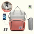 thumbnail image 6 of Baby Diaper Bag Backpack Tote Backpack Stroller Hanging Bag Travel Nappy Bag with USB Charging Port for Outdoor Working Mommy Bag Easy(Black), 6 of 8