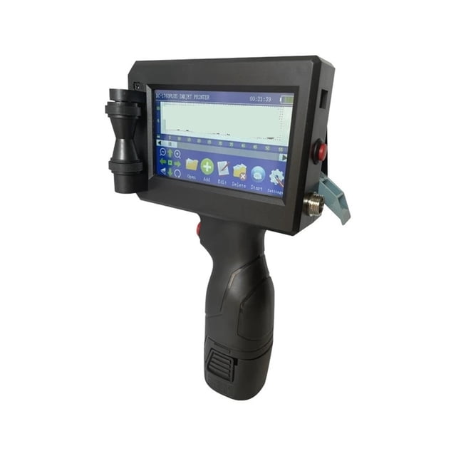 12.7MM 25 Languages Smart Printer, QR Code Logo Label Carton Plastic Thermal Inkjet Portable Handheld Printer ,Complete Kit