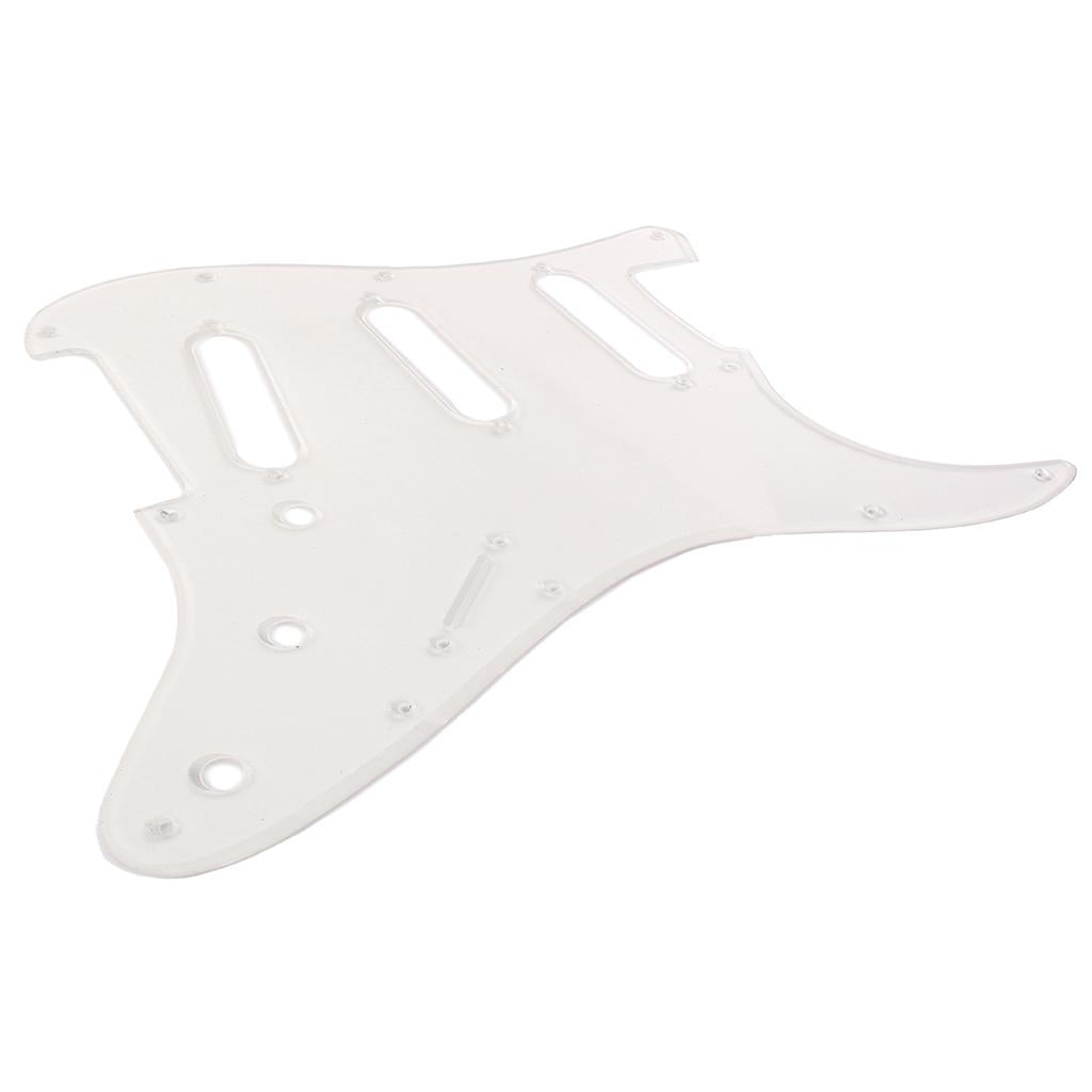 1Ply Guitar Accessory Pickguard Clear Transparent for ST Electric Guitar