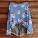thumbnail image 3 of MHFRRA Sudadera con Capucha Sin Cabeza Atmosphere para Mujer Azul, 3 of 4