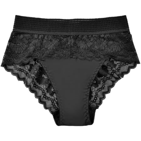 Bigersell Womens Underwear Thong Clearance Ladies Underwear Panties Bikini Panty Style P-35 Polyester Bikini Panties Ladies Thong Underwear Briefs High Waist Women s Panties Black M