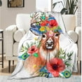 thumbnail image 2 of Yibo Strawberry Cartoon Blanket Flannel Soft and Comfortable Anti-static Bed Sofa Blanket, 2 of 9